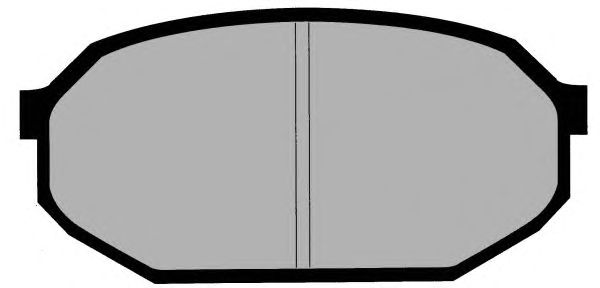 Комплект тормозных колодок, дисковый тормоз PA550