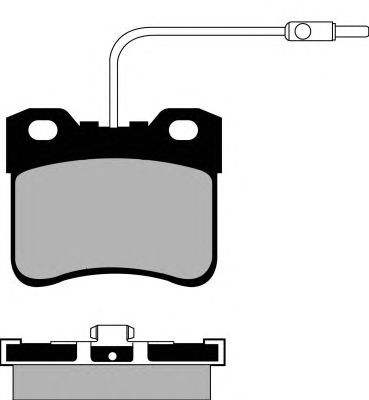 Комплект тормозных колодок, дисковый тормоз PA561