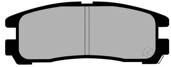 Комплект тормозных колодок, дисковый тормоз PA781
