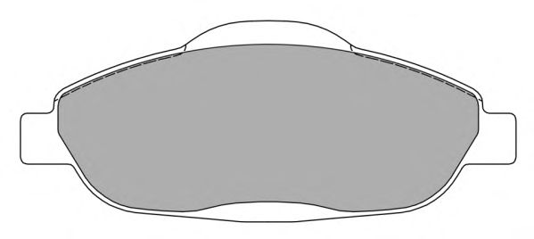 Комплект тормозных колодок, дисковый тормоз FBP-1587