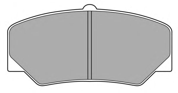 Комплект тормозных колодок, дисковый тормоз FBP-0498