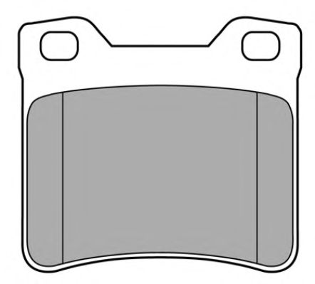 Комплект тормозных колодок, дисковый тормоз FBP-0742