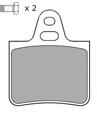 Комплект тормозных колодок, дисковый тормоз FBP-0675