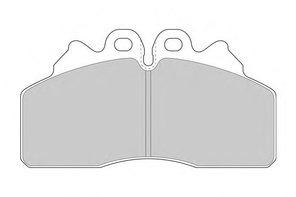 Комплект тормозных колодок, дисковый тормоз 1106