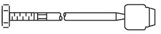 Articulação axial, barra de acoplamento 1295