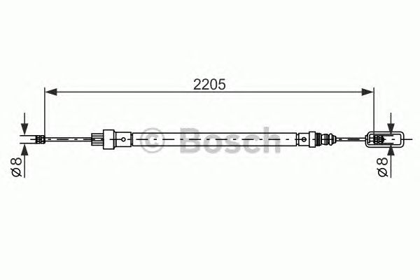 Cable, parking brake 1 987 477 524
