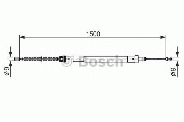 Cable, parking brake 1 987 477 581