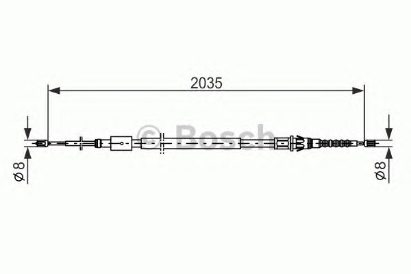 Cable, parking brake 1 987 477 598