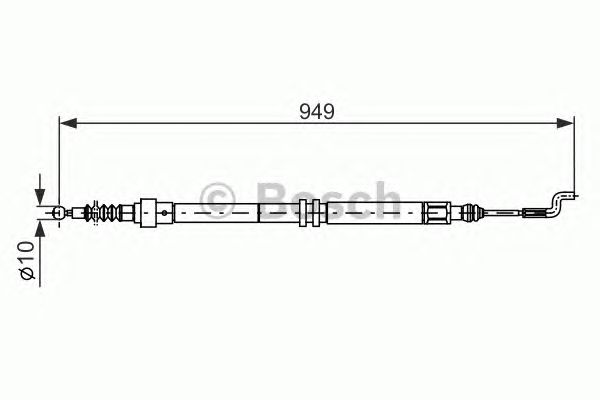 Cable, parking brake 1 987 477 706
