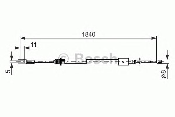 Cable, parking brake 1 987 477 712