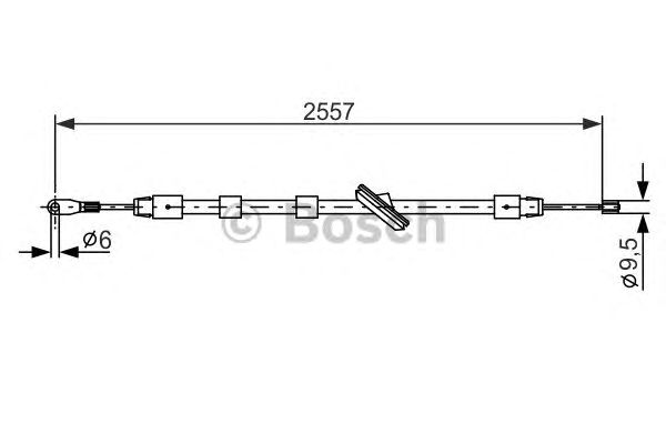 Cable, parking brake 1 987 477 896