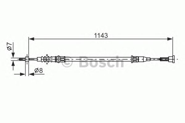Cable, parking brake 1 987 482 139