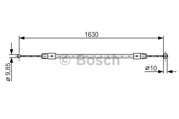 Cable, parking brake 1 987 482 187