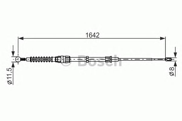 Cable, parking brake 1 987 482 267