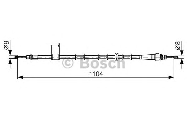 Cable, parking brake 1 987 482 364