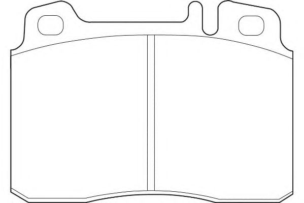 Комплект тормозных колодок, дисковый тормоз WBP21153B