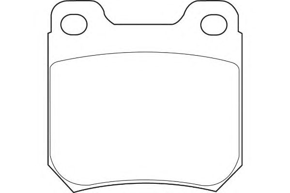 Комплект тормозных колодок, дисковый тормоз WBP21050C