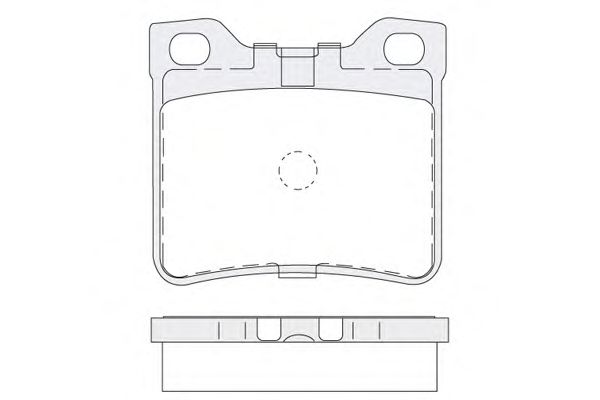 Комплект тормозных колодок, дисковый тормоз 1850.0058165