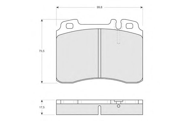 Комплект тормозных колодок, дисковый тормоз PF1271