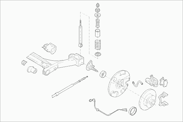 Styrning; Hjulupphängning VW-GOLF-RS014