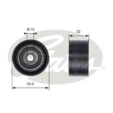 Deflection/Guide Pulley, timing belt T41237