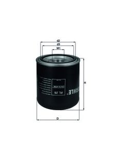 Cartucho de secador de ar, sistema de ar comprimido AL 26