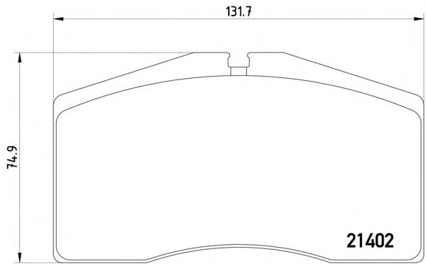 Комплект тормозных колодок, дисковый тормоз 2140201