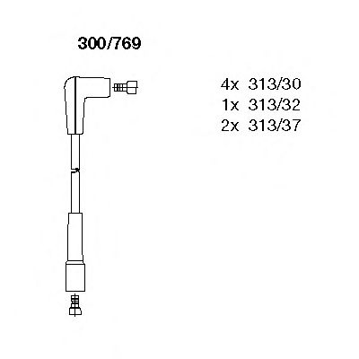 Комплект проводов зажигания 300/769