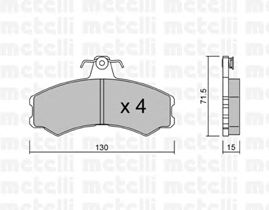Kit de plaquettes de frein, frein à disque 22-0031-1