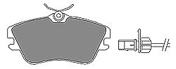 Комплект тормозных колодок, дисковый тормоз 6111