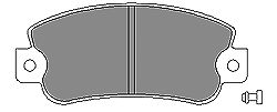 Комплект тормозных колодок, дисковый тормоз 6179