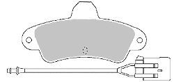 Комплект тормозных колодок, дисковый тормоз 6392