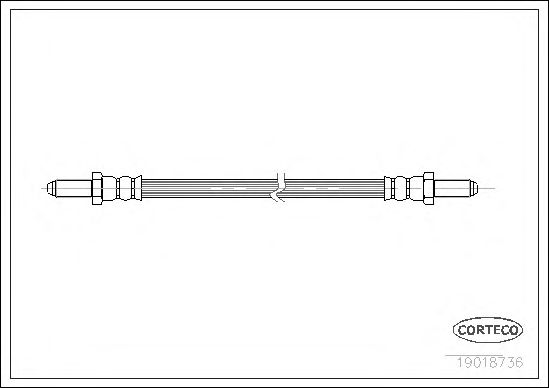 Tubo flexible de frenos 19018736