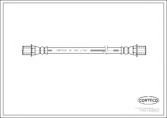 Tubo flexível de travão 19018882