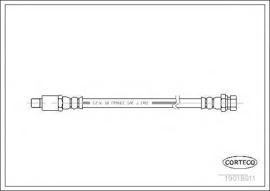 Tubo flexible de frenos 19018911