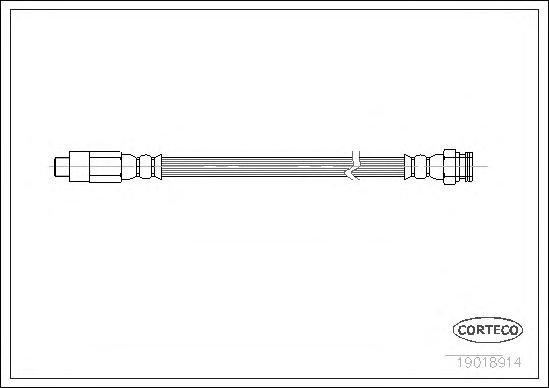 Tubo flexível de travão 19018914