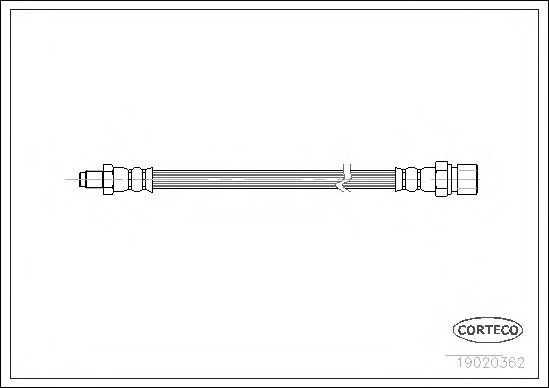 Tubo flexible de frenos 19020362