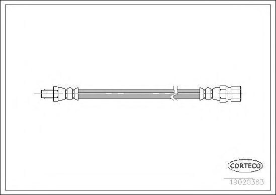 Tubo flexible de frenos 19020363