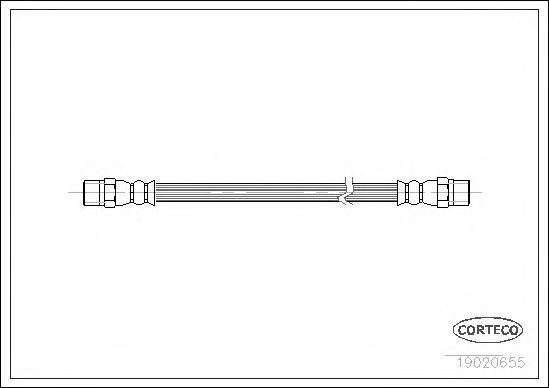 Tubo flexível de travão 19020655
