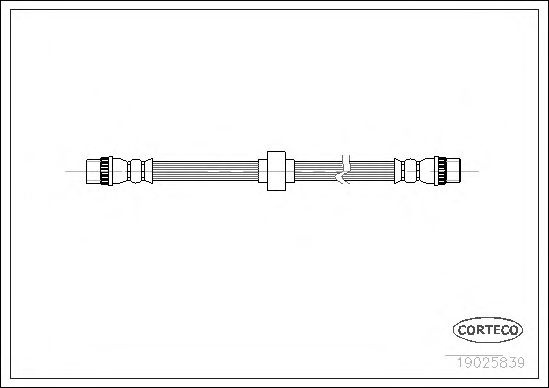 Tubo flexible de frenos 19025839