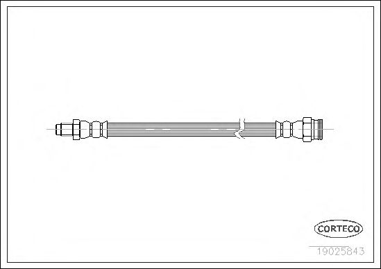 Tubo flexible de frenos 19025843