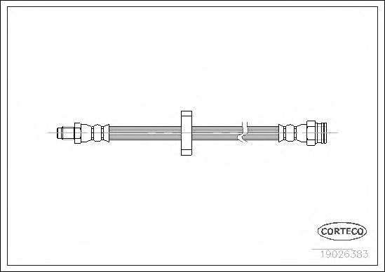 Tubo flexible de frenos 19026383