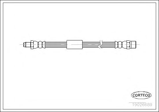 Tubo flexible de frenos 19026689