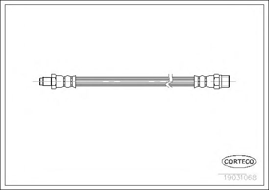 Tubo flexível de travão 19031068