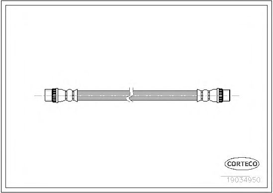 Tubo flexível de travão 19034950