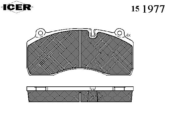Комплект тормозных колодок, дисковый тормоз 151977