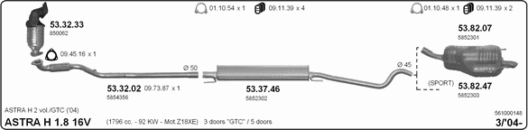 Exhaust System 561000148