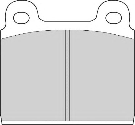 Комплект тормозных колодок, дисковый тормоз FD51A