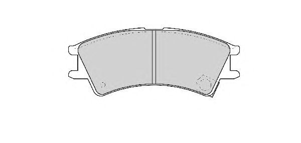 Комплект тормозных колодок, дисковый тормоз FD6867A