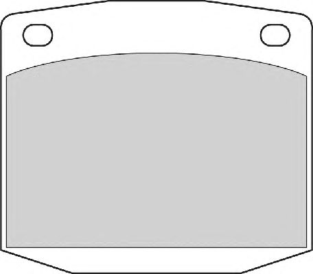 Комплект тормозных колодок, дисковый тормоз FD6334A